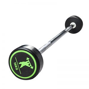 rubber coated fixed barbells