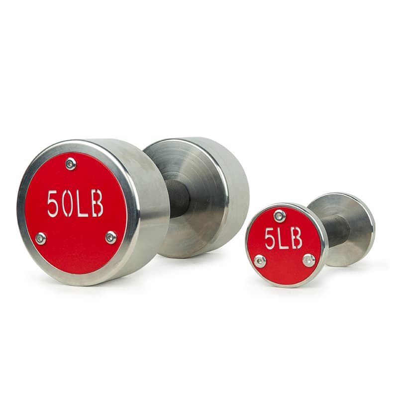 stainless steel dumbbells