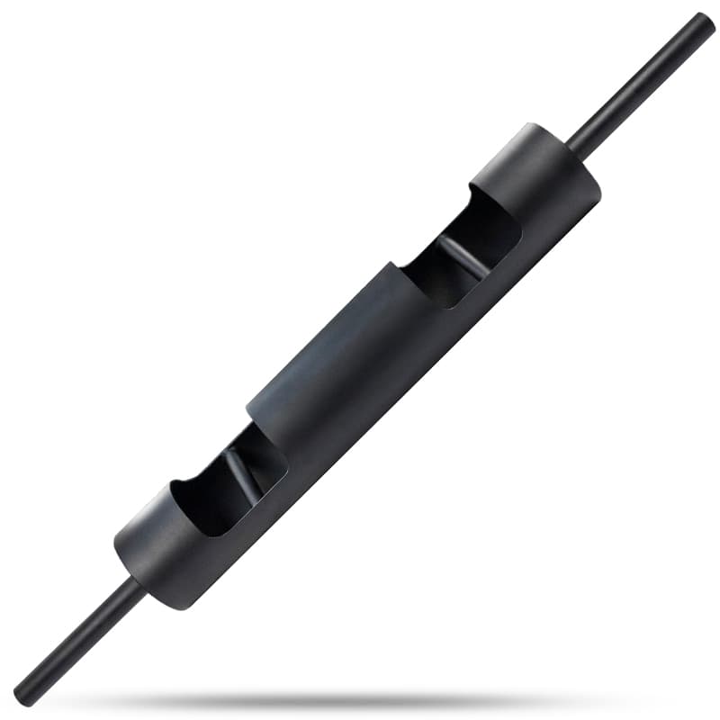 Barre Strongman Log En Acier – Pour Entraînement Force Et Puissance, Exercices Ceinture Assistée, Power Curl, Squat Clean (35 Kg, Charge Max 300 Kg)