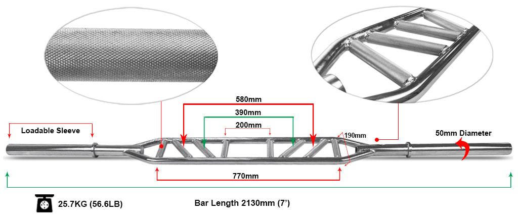 Multi Grip Swiss Bar