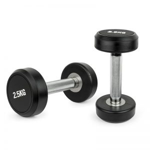 solid steel dumbbells