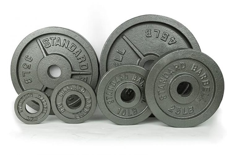 standard barbell plates