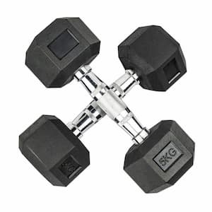 Rubber Hex Dumbbells