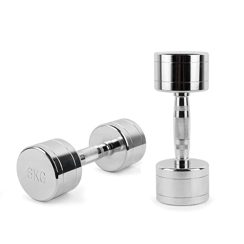 Chrome Dumbbell Set With Contoured Handle 1kg To 10kg